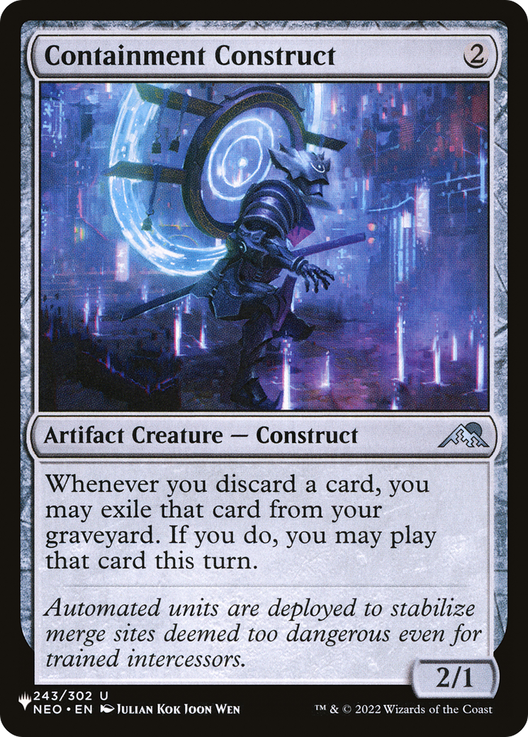 Containment Construct [The List] | Jomio and Rueliete's Cards and Comics