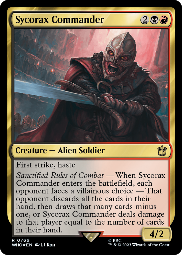 Sycorax Commander (Surge Foil) [Doctor Who] | Jomio and Rueliete's Cards and Comics