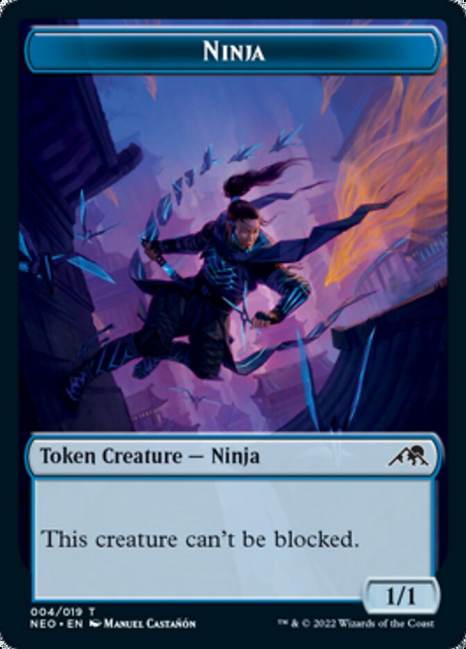 Samurai // Ninja Double-Sided Token [Kamigawa: Neon Dynasty Tokens] | Jomio and Rueliete's Cards and Comics