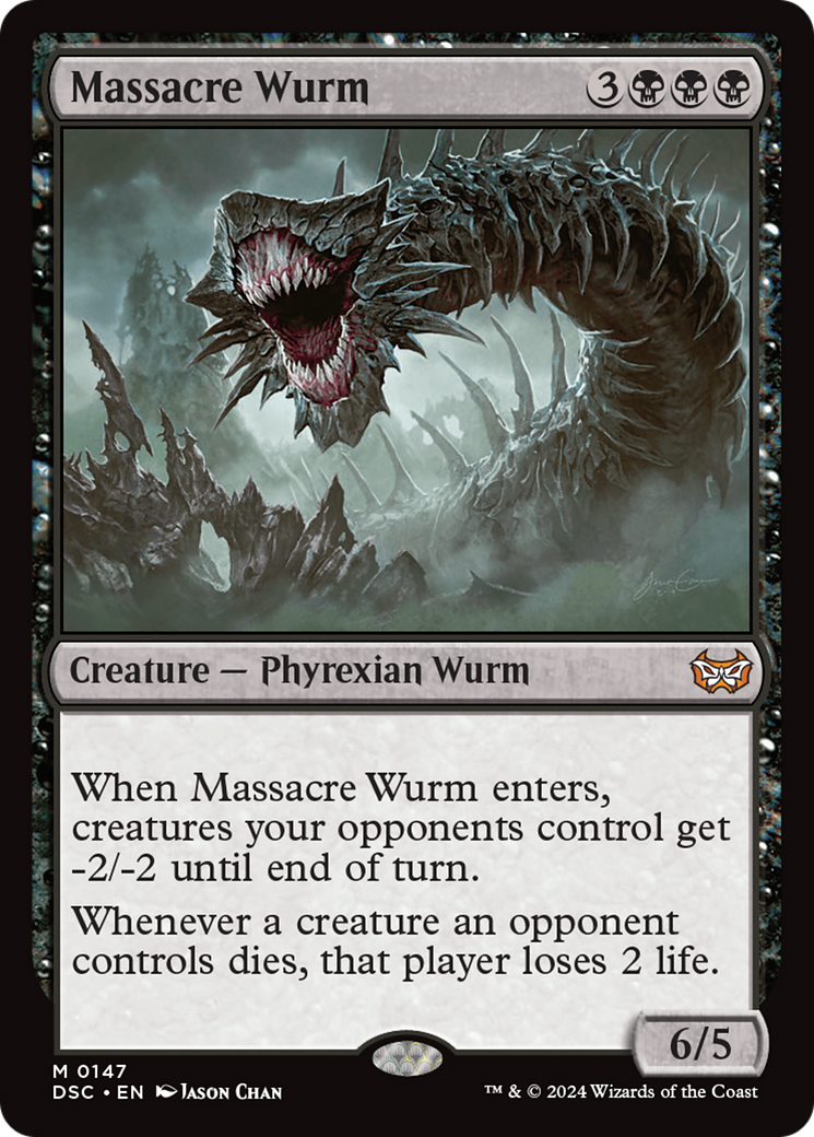Massacre Wurm [Duskmourn: House of Horror Commander] | Jomio and Rueliete's Cards and Comics