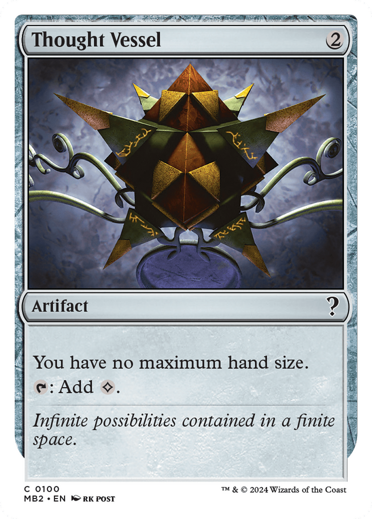 Thought Vessel (White Border) [Mystery Booster 2] | Jomio and Rueliete's Cards and Comics