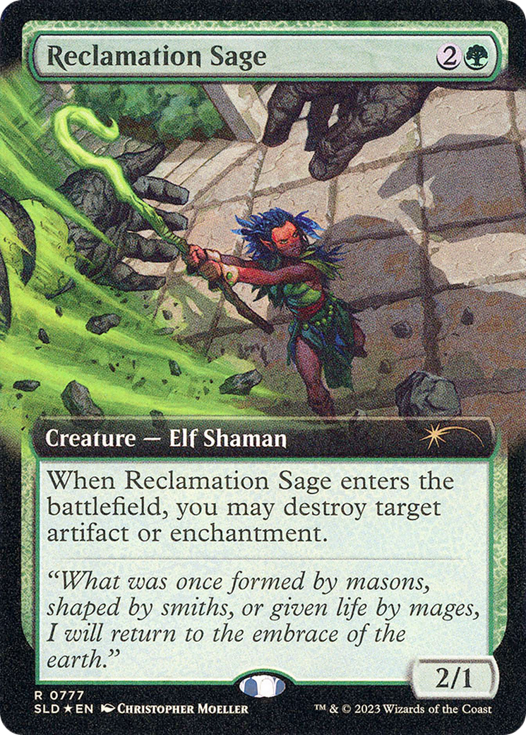 Reclamation Sage (Extended Art) [Secret Lair Drop Series] | Jomio and Rueliete's Cards and Comics