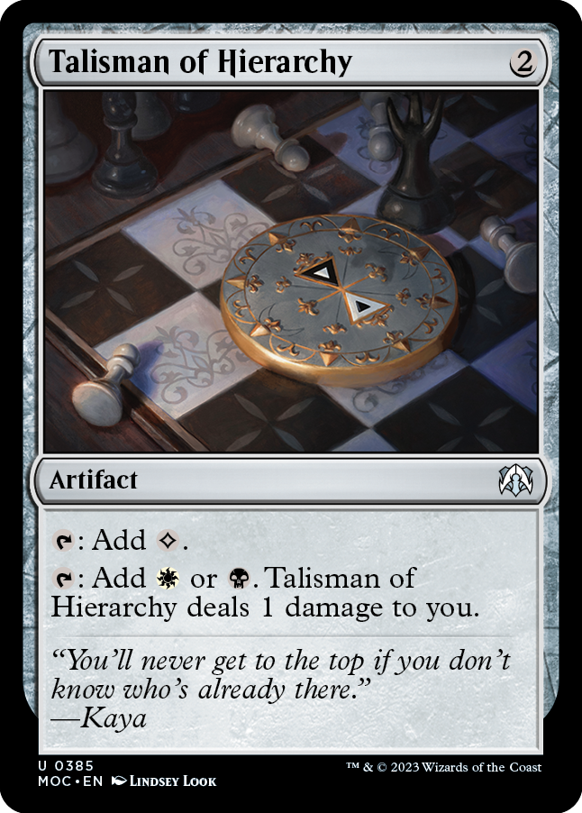 Talisman of Hierarchy [March of the Machine Commander] | Jomio and Rueliete's Cards and Comics