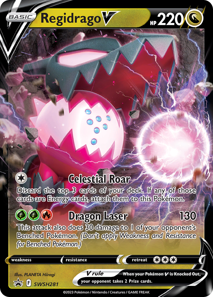 Regidrago V (SWSH281) (Jumbo Card) [Sword & Shield: Black Star Promos] | Jomio and Rueliete's Cards and Comics
