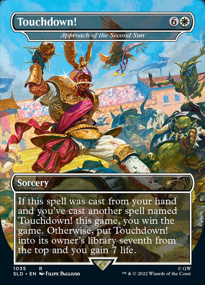 Touchdown! - Approach of the Second Sun (Borderless) [Secret Lair Drop Series] | Jomio and Rueliete's Cards and Comics