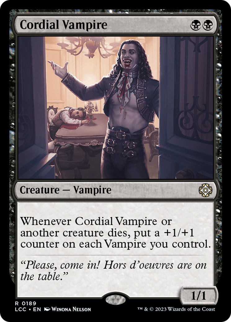 Cordial Vampire [The Lost Caverns of Ixalan Commander] | Jomio and Rueliete's Cards and Comics
