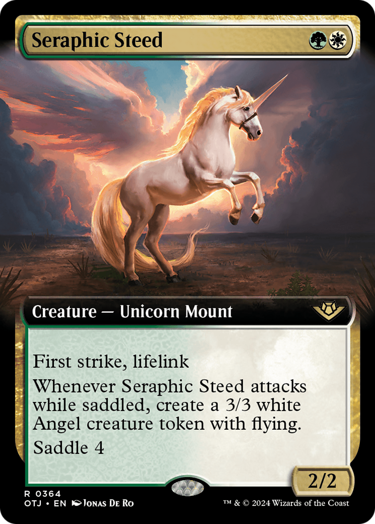 Seraphic Steed (Extended Art) [Outlaws of Thunder Junction] | Jomio and Rueliete's Cards and Comics