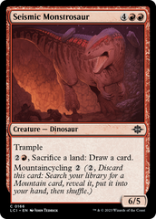 Seismic Monstrosaur [The Lost Caverns of Ixalan] | Jomio and Rueliete's Cards and Comics