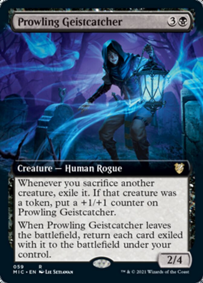 Prowling Geistcatcher (Extended Art) [Innistrad: Midnight Hunt Commander] | Jomio and Rueliete's Cards and Comics