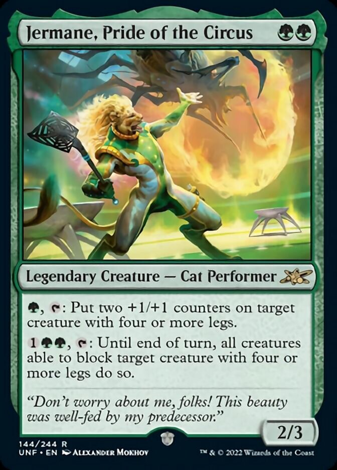 Jermane, Pride of the Circus [Unfinity] | Jomio and Rueliete's Cards and Comics