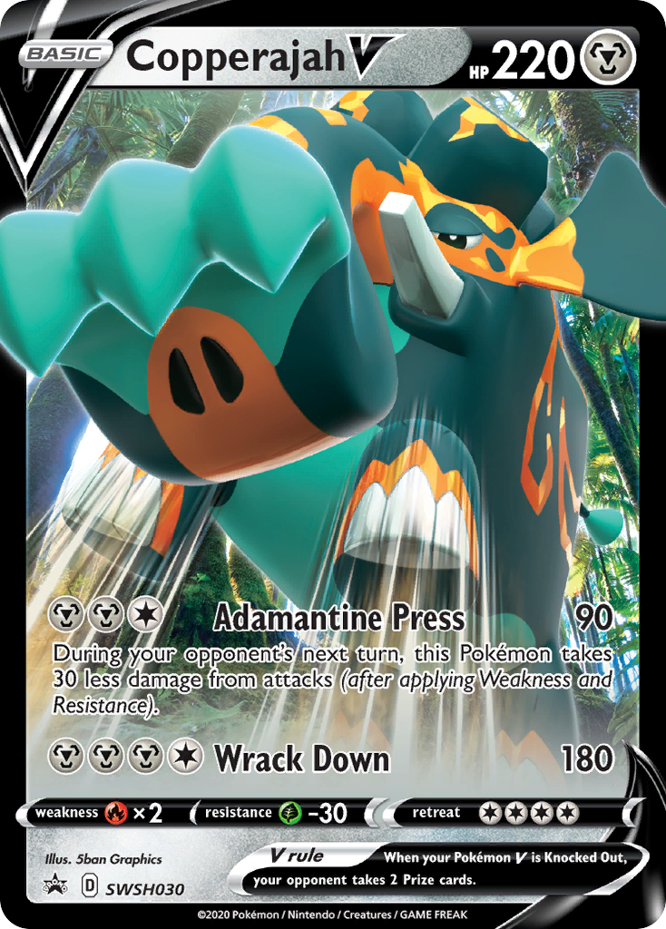 Copperajah V (SWSH030) (Jumbo Card) [Sword & Shield: Black Star Promos] | Jomio and Rueliete's Cards and Comics