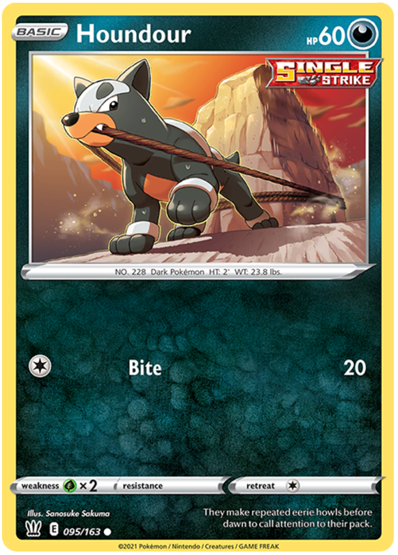 Houndour (095/163) [Sword & Shield: Battle Styles] | Jomio and Rueliete's Cards and Comics