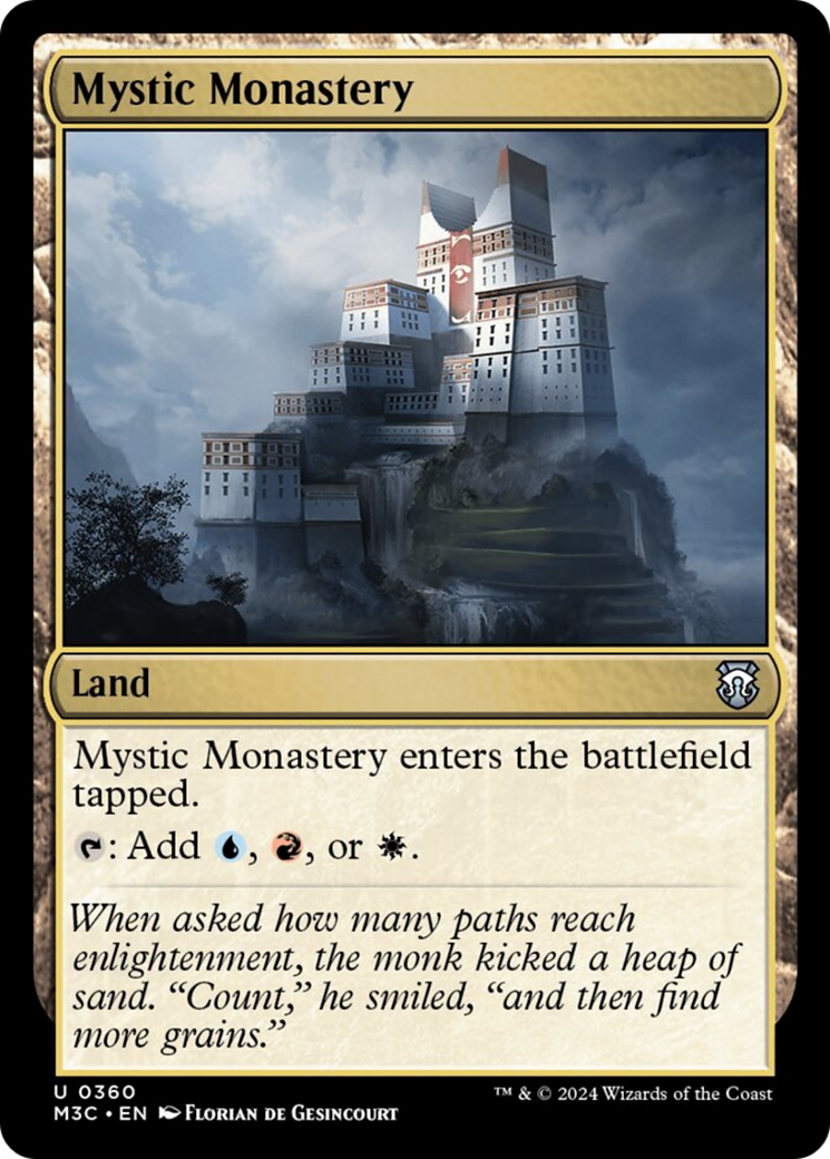 Mystic Monastery (Ripple Foil) [Modern Horizons 3 Commander] | Jomio and Rueliete's Cards and Comics