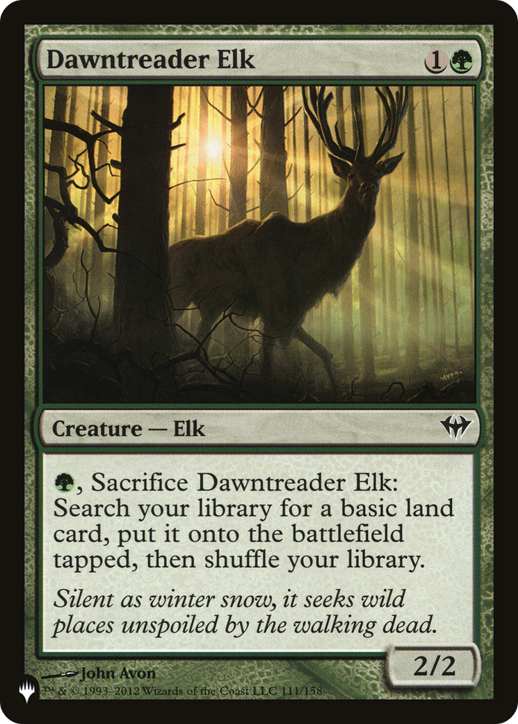 Dawntreader Elk [The List] | Jomio and Rueliete's Cards and Comics