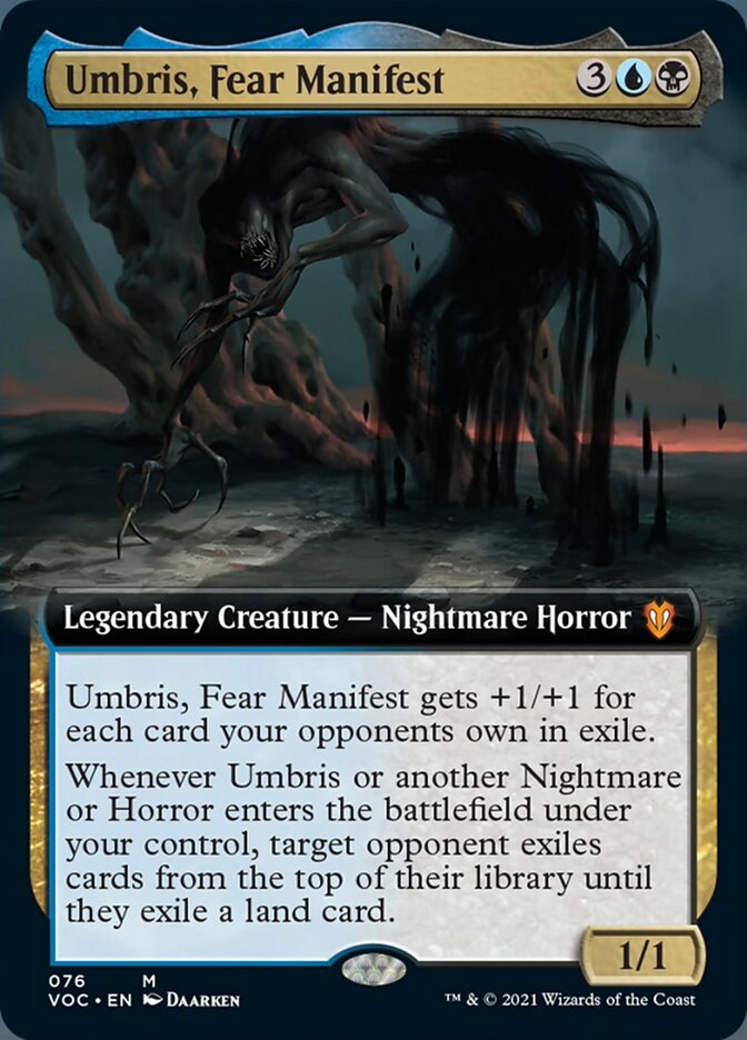 Umbris, Fear Manifest (Extended Art) [Innistrad: Crimson Vow Commander] | Jomio and Rueliete's Cards and Comics