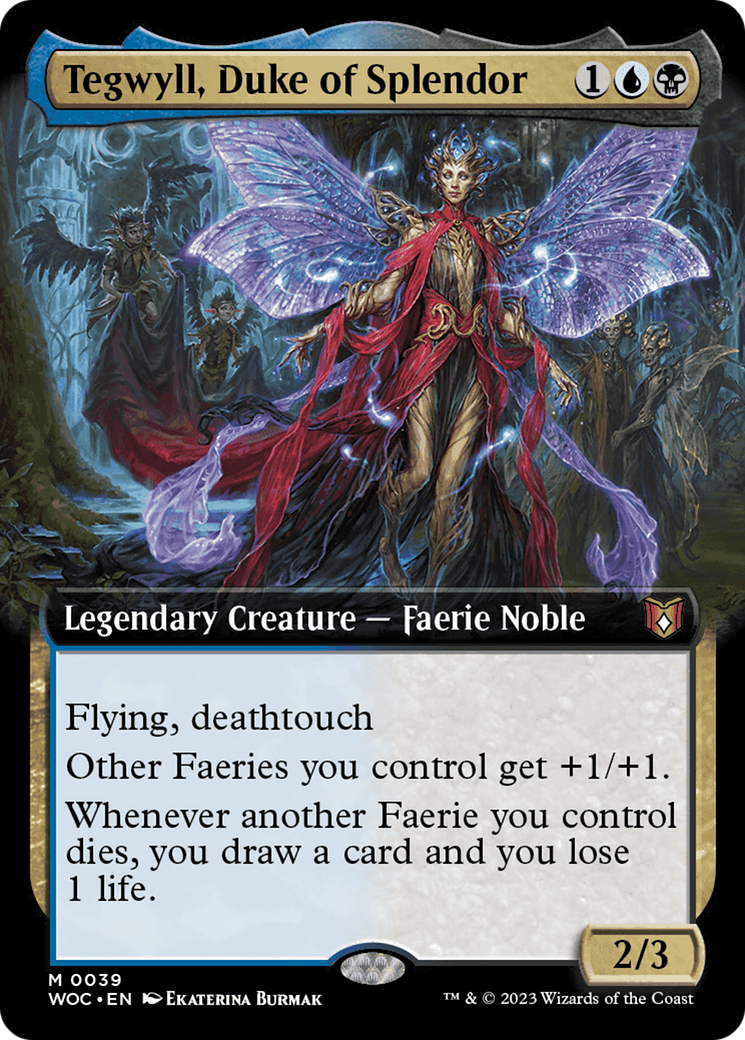 Tegwyll, Duke of Splendor (Extended Art) [Wilds of Eldraine Commander] | Jomio and Rueliete's Cards and Comics