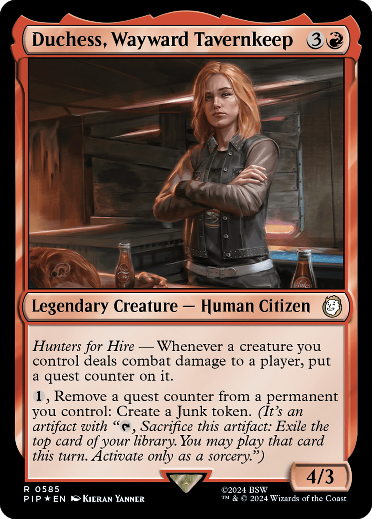 Duchess, Wayward Tavernkeep (Surge Foil) [Fallout] | Jomio and Rueliete's Cards and Comics
