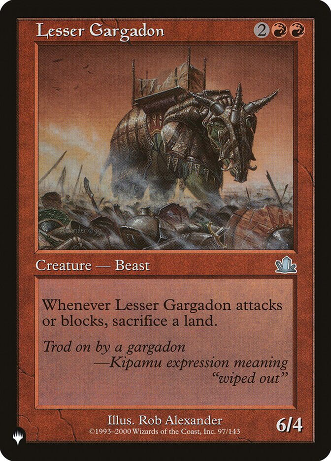 Lesser Gargadon [The List] | Jomio and Rueliete's Cards and Comics