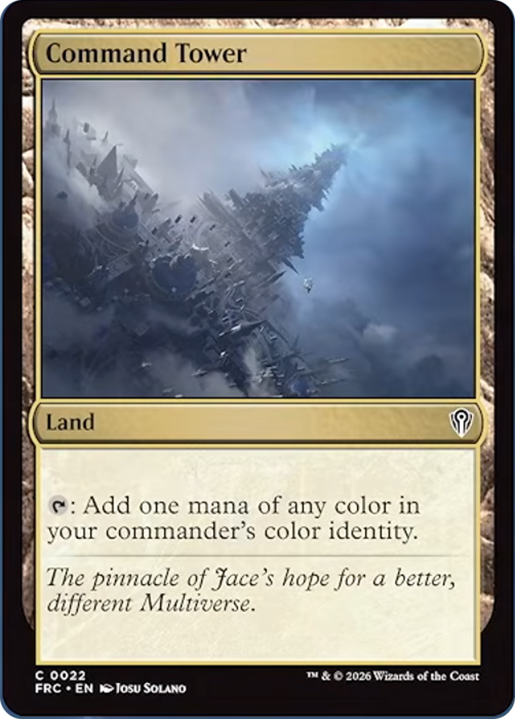Command Tower [Reality Fracture Commander] | Jomio and Rueliete's Cards and Comics