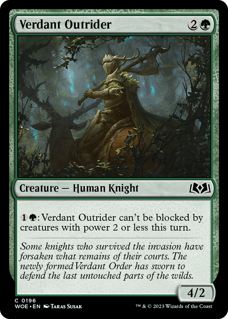 Verdant Outrider [Wilds of Eldraine] | Jomio and Rueliete's Cards and Comics