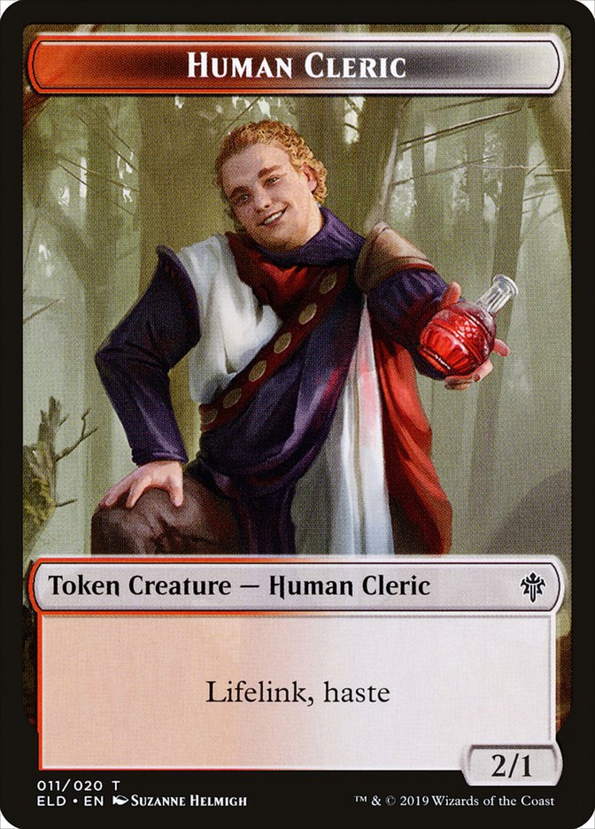Human Cleric Token [Throne of Eldraine Tokens] | Jomio and Rueliete's Cards and Comics