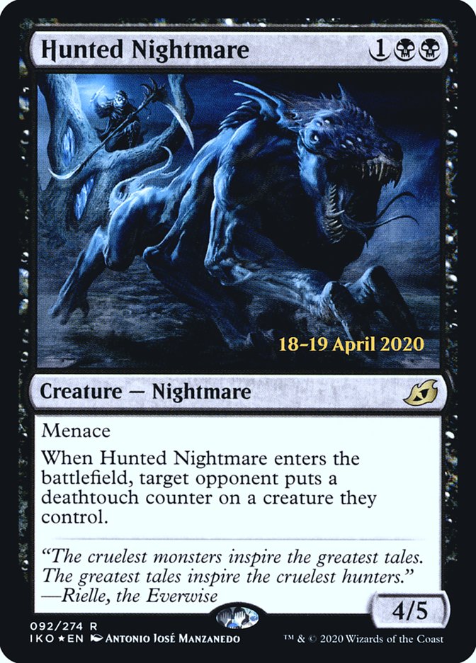 Hunted Nightmare [Ikoria: Lair of Behemoths Prerelease Promos] | Jomio and Rueliete's Cards and Comics