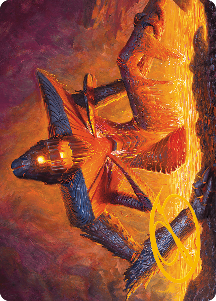 Molten Gatekeeper Art Card (Gold-Stamped Signature) [Modern Horizons 3 Art Series] | Jomio and Rueliete's Cards and Comics