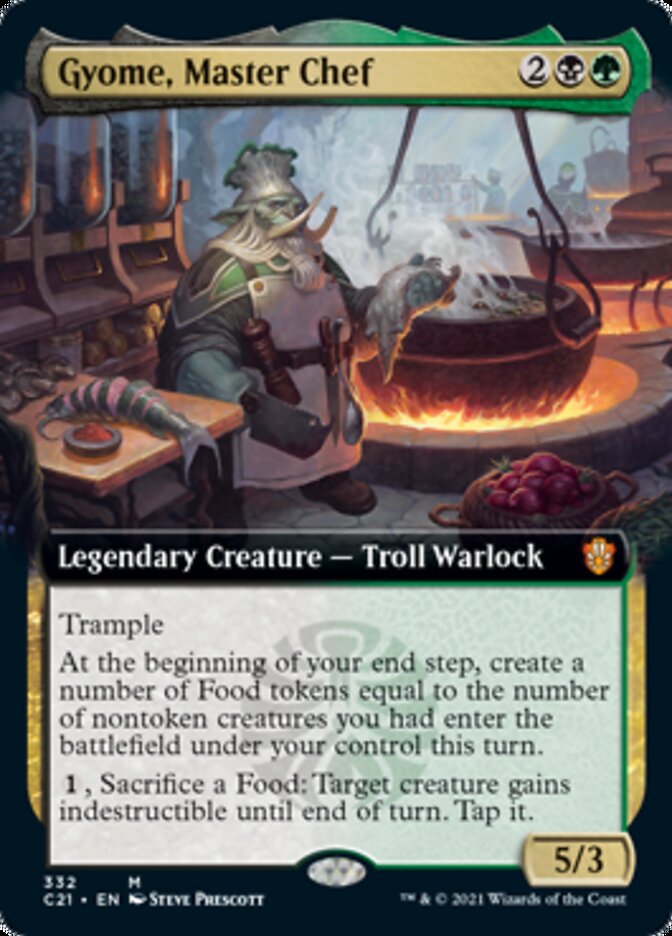 Gyome, Master Chef (Extended Art) [Commander 2021] | Jomio and Rueliete's Cards and Comics