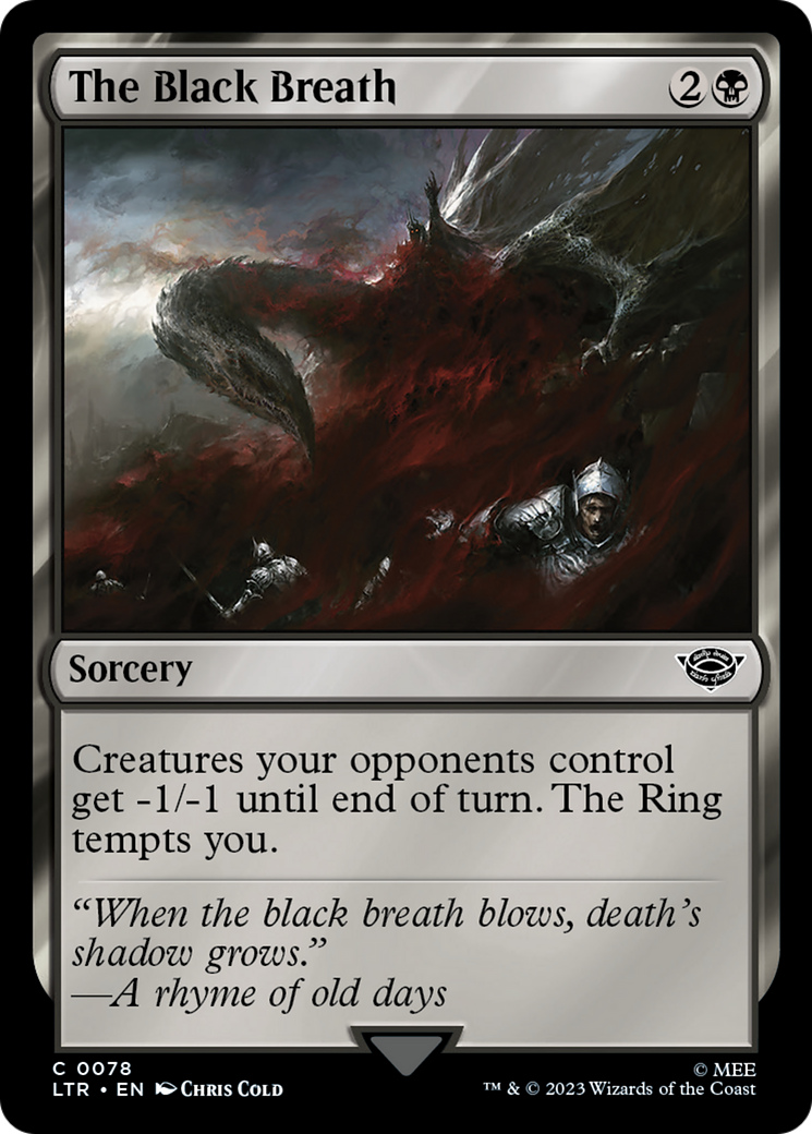 The Black Breath [The Lord of the Rings: Tales of Middle-Earth] | Jomio and Rueliete's Cards and Comics