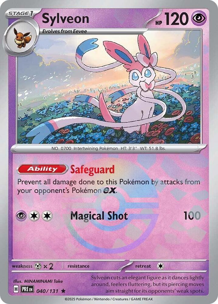 Sylveon (040/131) (Poke Ball Pattern) [Scarlet & Violet: Prismatic Evolutions] | Jomio and Rueliete's Cards and Comics