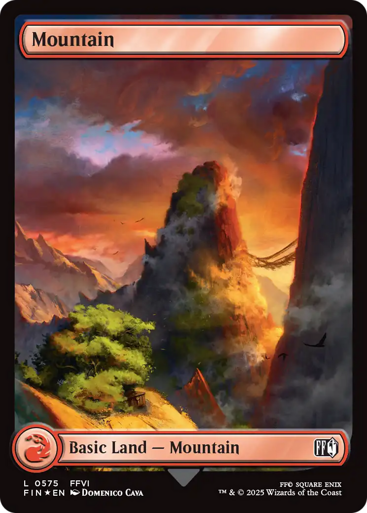 Mountain (0575) (Surge Foil) [FINAL FANTASY] | Jomio and Rueliete's Cards and Comics