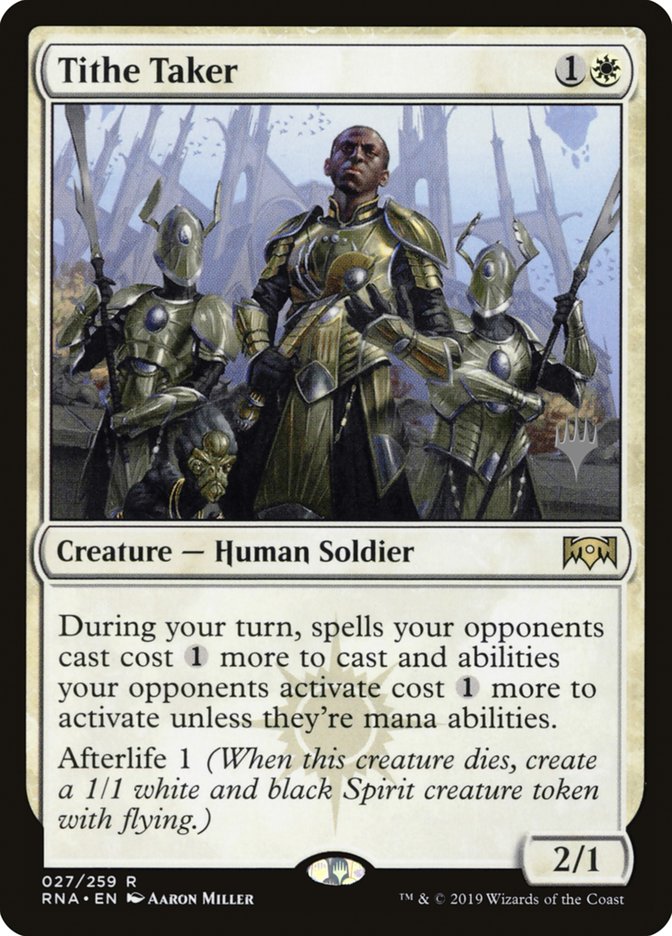 Tithe Taker (Promo Pack) [Ravnica Allegiance Promos] | Jomio and Rueliete's Cards and Comics