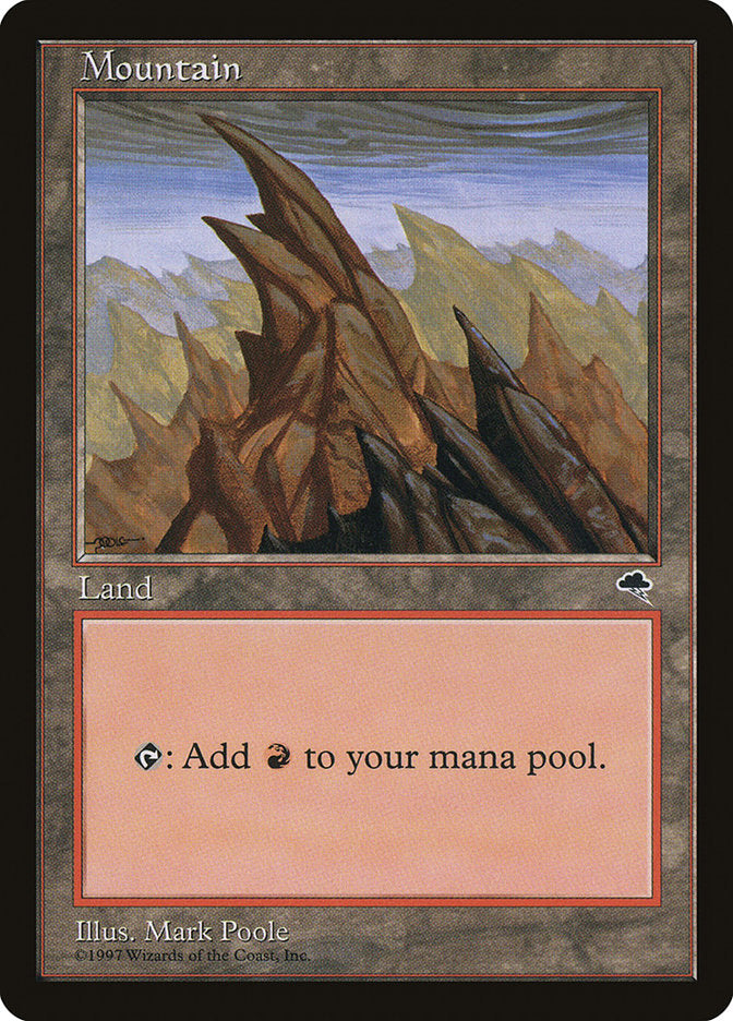 Mountain (All Peaks Pointing Left) [Tempest] | Jomio and Rueliete's Cards and Comics