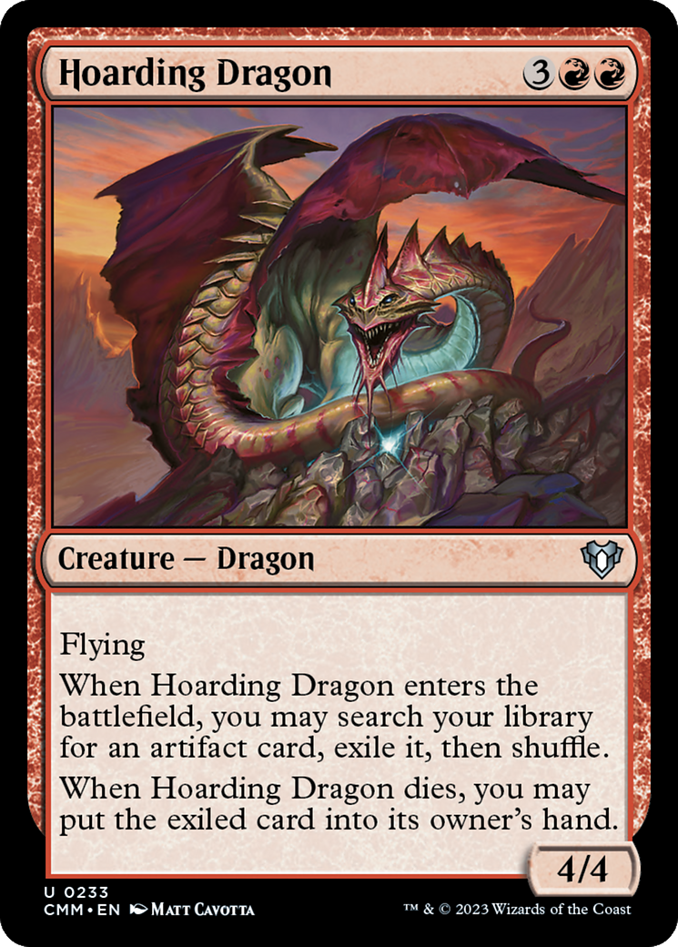 Hoarding Dragon [Commander Masters] | Jomio and Rueliete's Cards and Comics