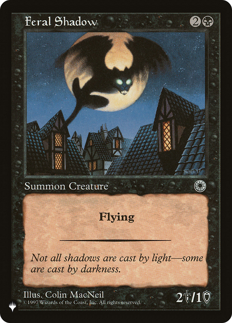 Feral Shadow [The List] | Jomio and Rueliete's Cards and Comics