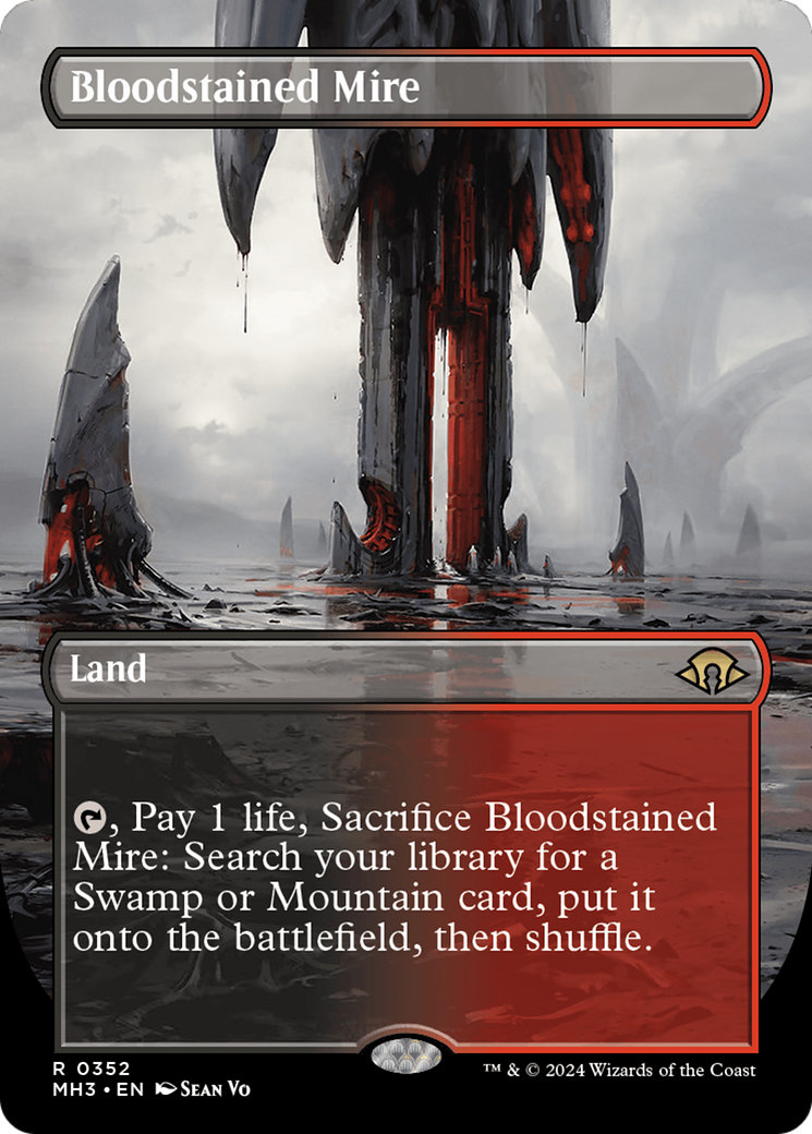 Bloodstained Mire (Borderless) [Modern Horizons 3] | Jomio and Rueliete's Cards and Comics