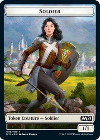 Soldier // Weird Double-Sided Token [Core Set 2021 Tokens] | Jomio and Rueliete's Cards and Comics
