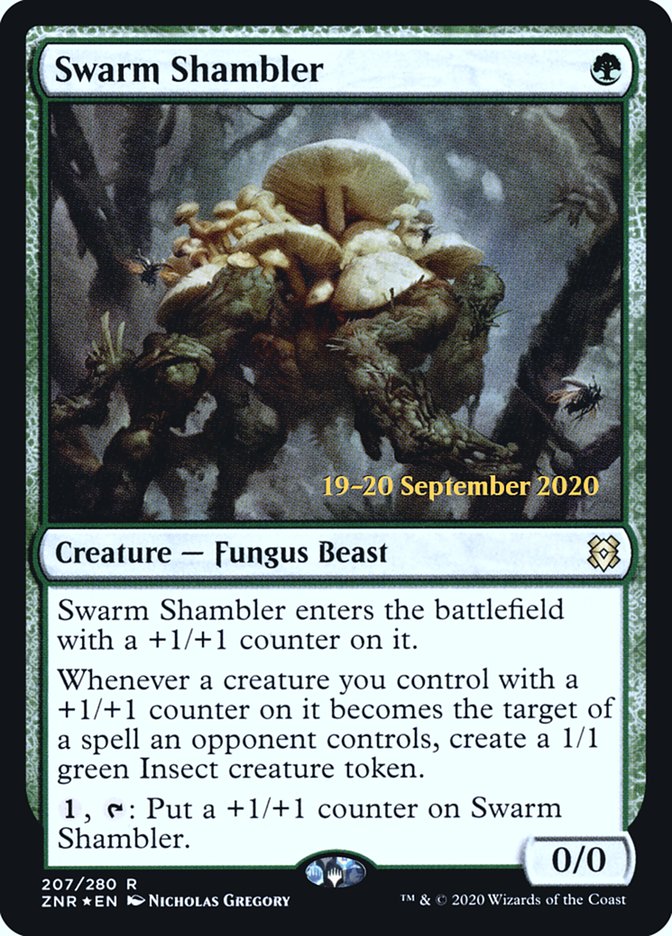 Swarm Shambler [Zendikar Rising Prerelease Promos] | Jomio and Rueliete's Cards and Comics