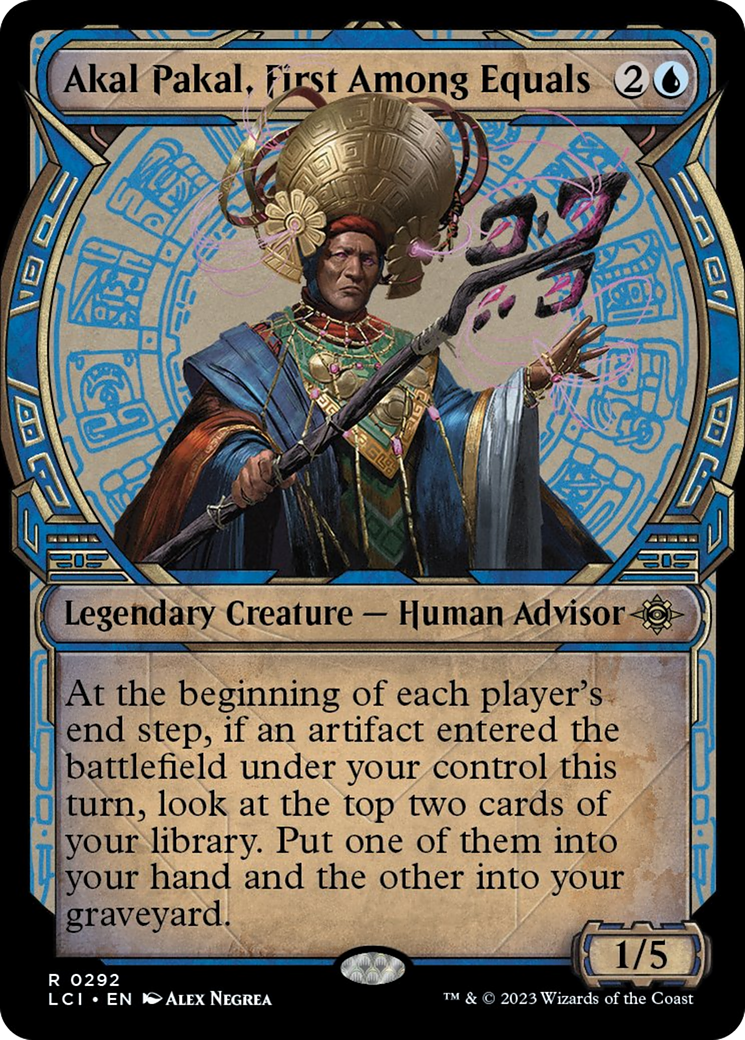 Akal Pakal, First Among Equals (Showcase) [The Lost Caverns of Ixalan] | Jomio and Rueliete's Cards and Comics