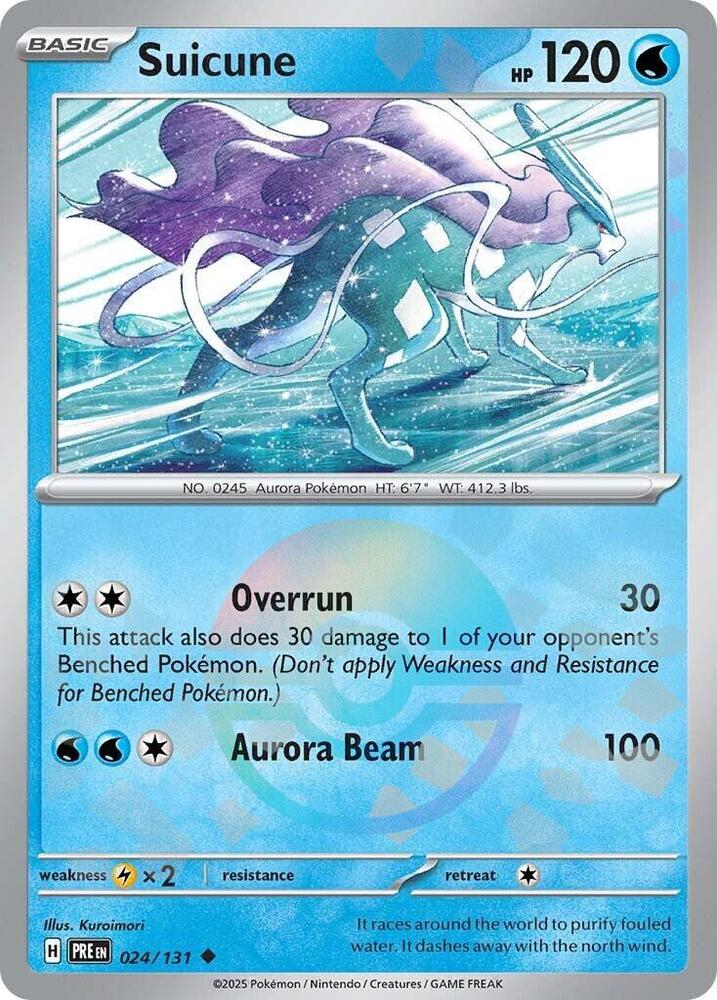 Suicune (024/131) (Poke Ball Pattern) [Scarlet & Violet: Prismatic Evolutions] | Jomio and Rueliete's Cards and Comics