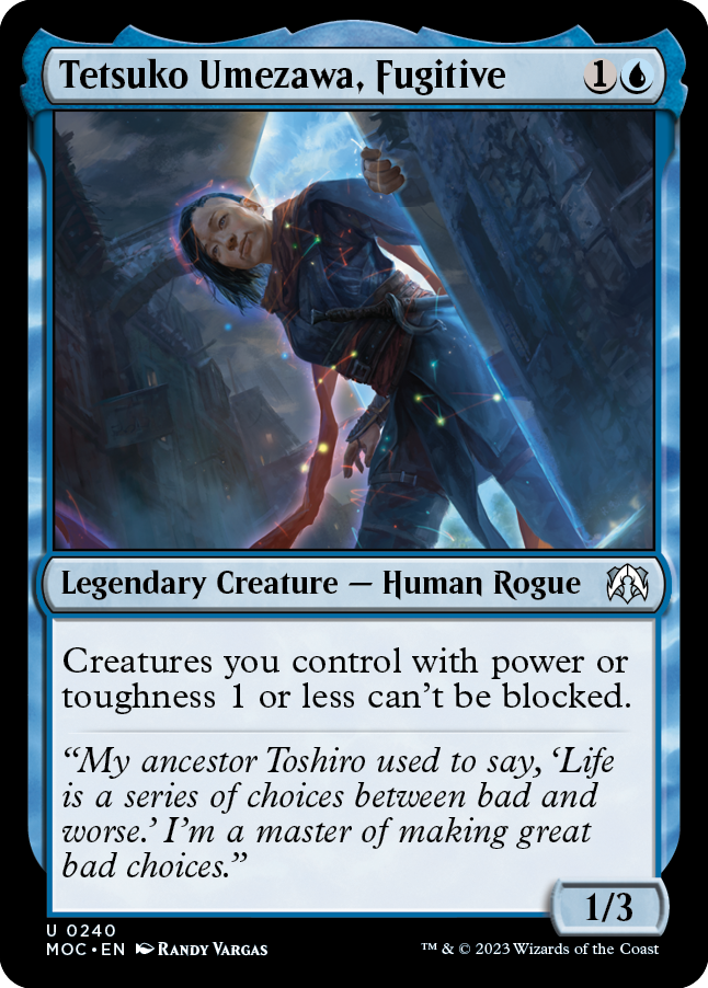 Tetsuko Umezawa, Fugitive [March of the Machine Commander] | Jomio and Rueliete's Cards and Comics