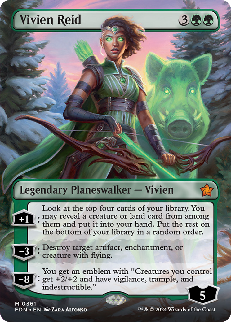 Vivien Reid (Borderless) [Foundations] | Jomio and Rueliete's Cards and Comics