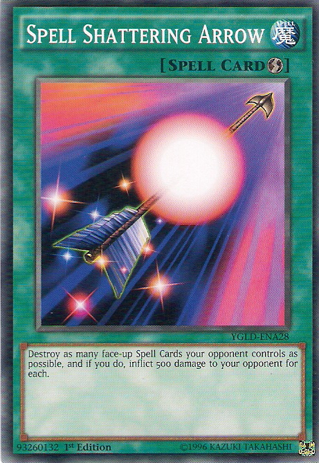 Spell Shattering Arrow [YGLD-ENA28] Common | Jomio and Rueliete's Cards and Comics