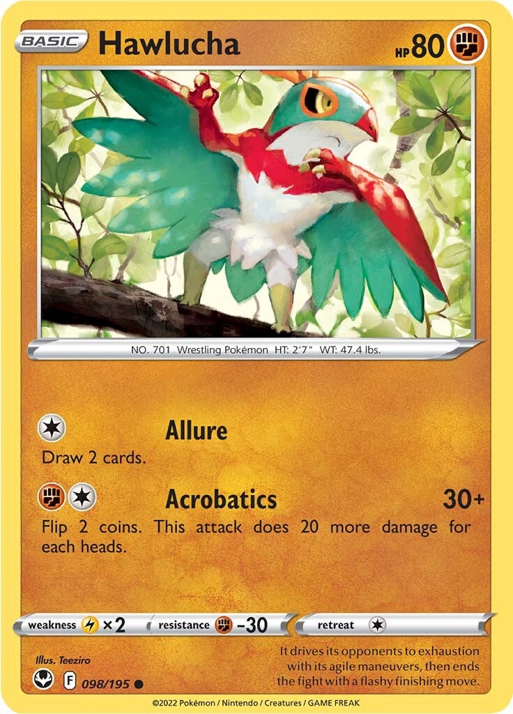 Hawlucha (098/195) [Sword & Shield: Silver Tempest] | Jomio and Rueliete's Cards and Comics