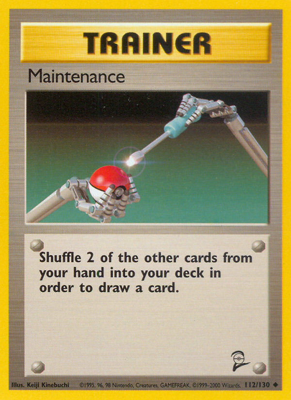 Maintenance (112/130) [Base Set 2] | Jomio and Rueliete's Cards and Comics