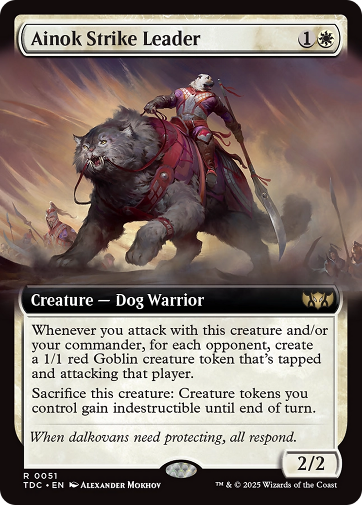 Ainok Strike Leader (Extended Art) [Tarkir: Dragonstorm Commander] | Jomio and Rueliete's Cards and Comics