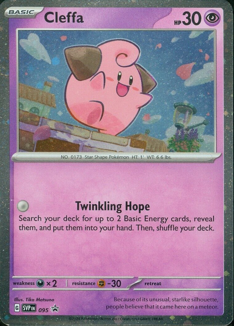 Cleffa (095) (Cosmos Foil) [Scarlet & Violet: Black Star Promos] | Jomio and Rueliete's Cards and Comics