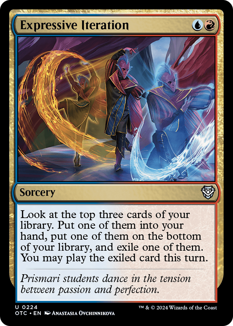 Expressive Iteration [Outlaws of Thunder Junction Commander] | Jomio and Rueliete's Cards and Comics
