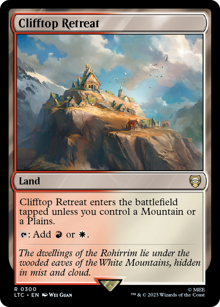 Clifftop Retreat [The Lord of the Rings: Tales of Middle-Earth Commander] | Jomio and Rueliete's Cards and Comics