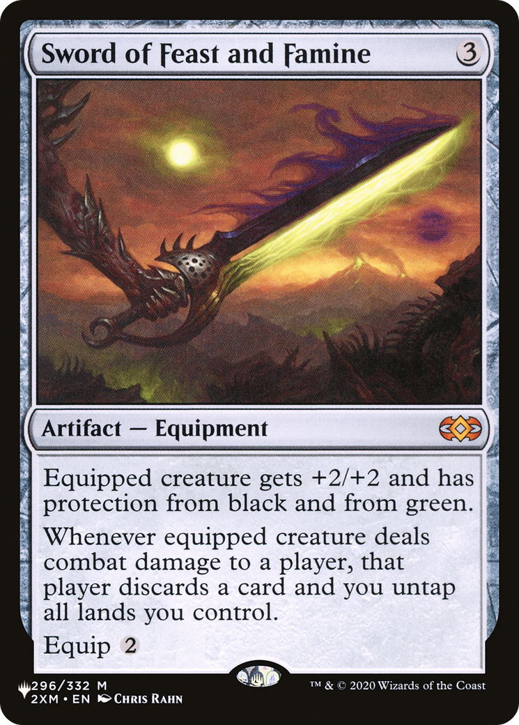 Sword of Feast and Famine [The List] | Jomio and Rueliete's Cards and Comics